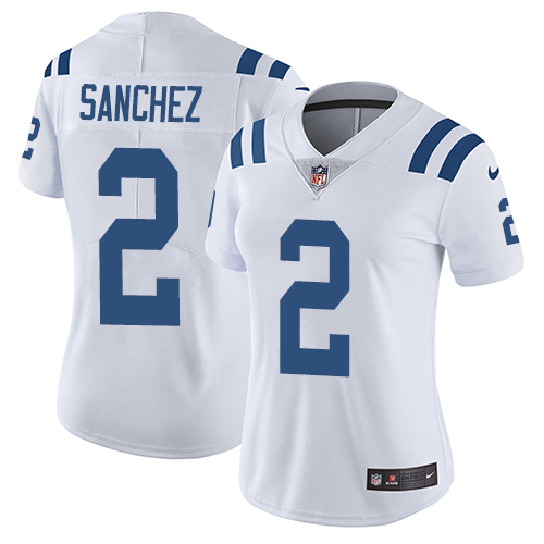 Indianapolis Colts #2 Limited Rigoberto Sanchez White Nike NFL Road Women Jersey Indianapolis Colts Vapor UntouchableVapor Untouchable jerseys->indianapolis colts->NFL Jersey